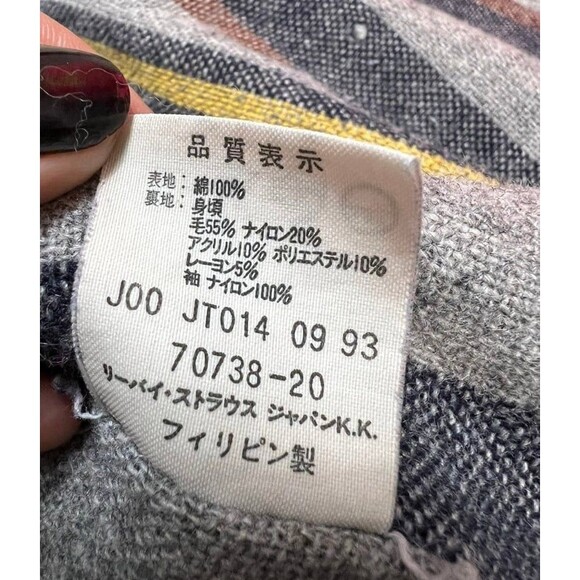 Vintage 90s Levi’s Blanket Lined Denim Chore Jacket SZ large - Picture 5 of 8